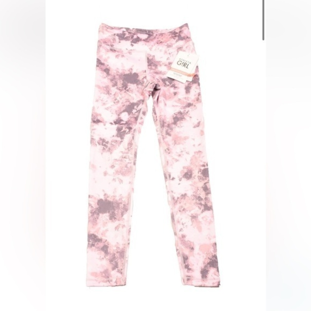 Athleta High Rise Chit Chat Tight Leggings Pink Tie-Dye Size 14 Extra Large
